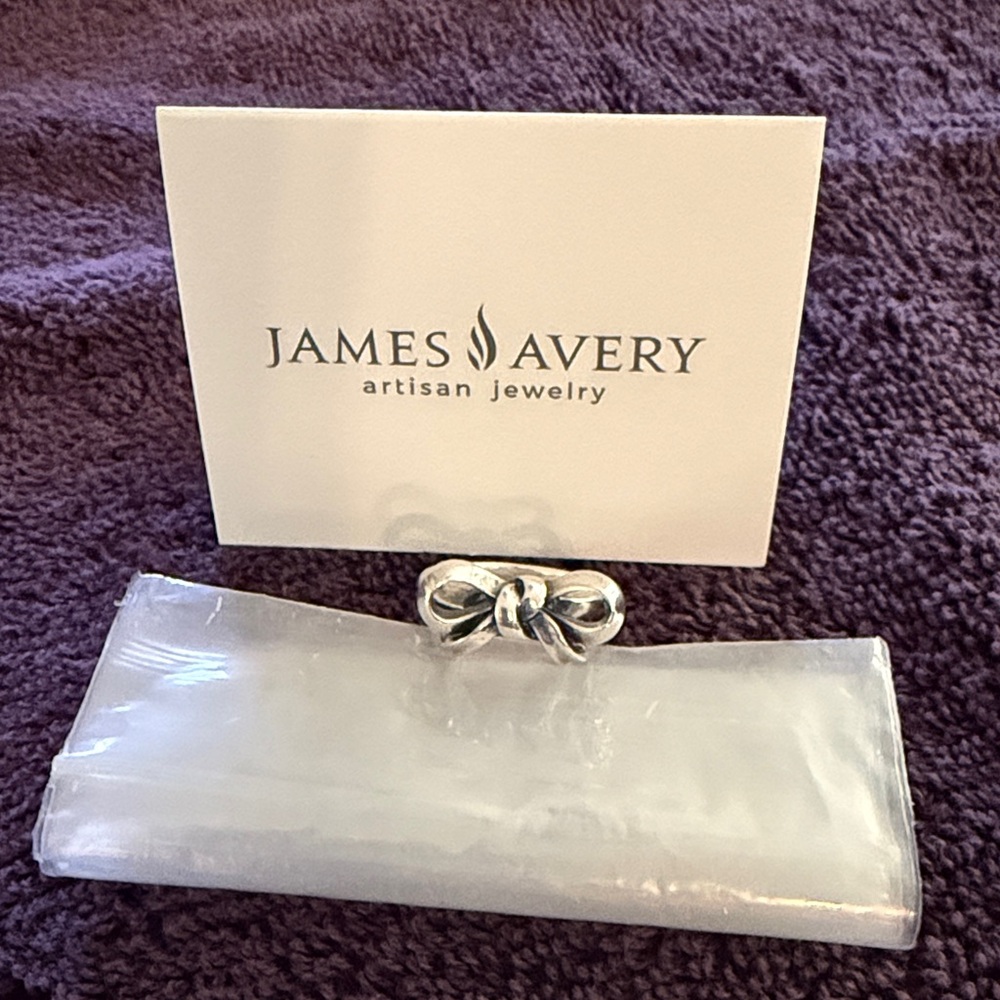 Retired - James Avery Silver Large Bow Ring